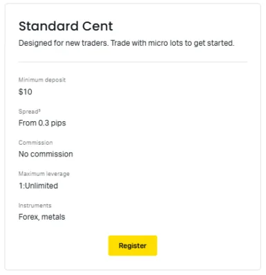 Cent Account
